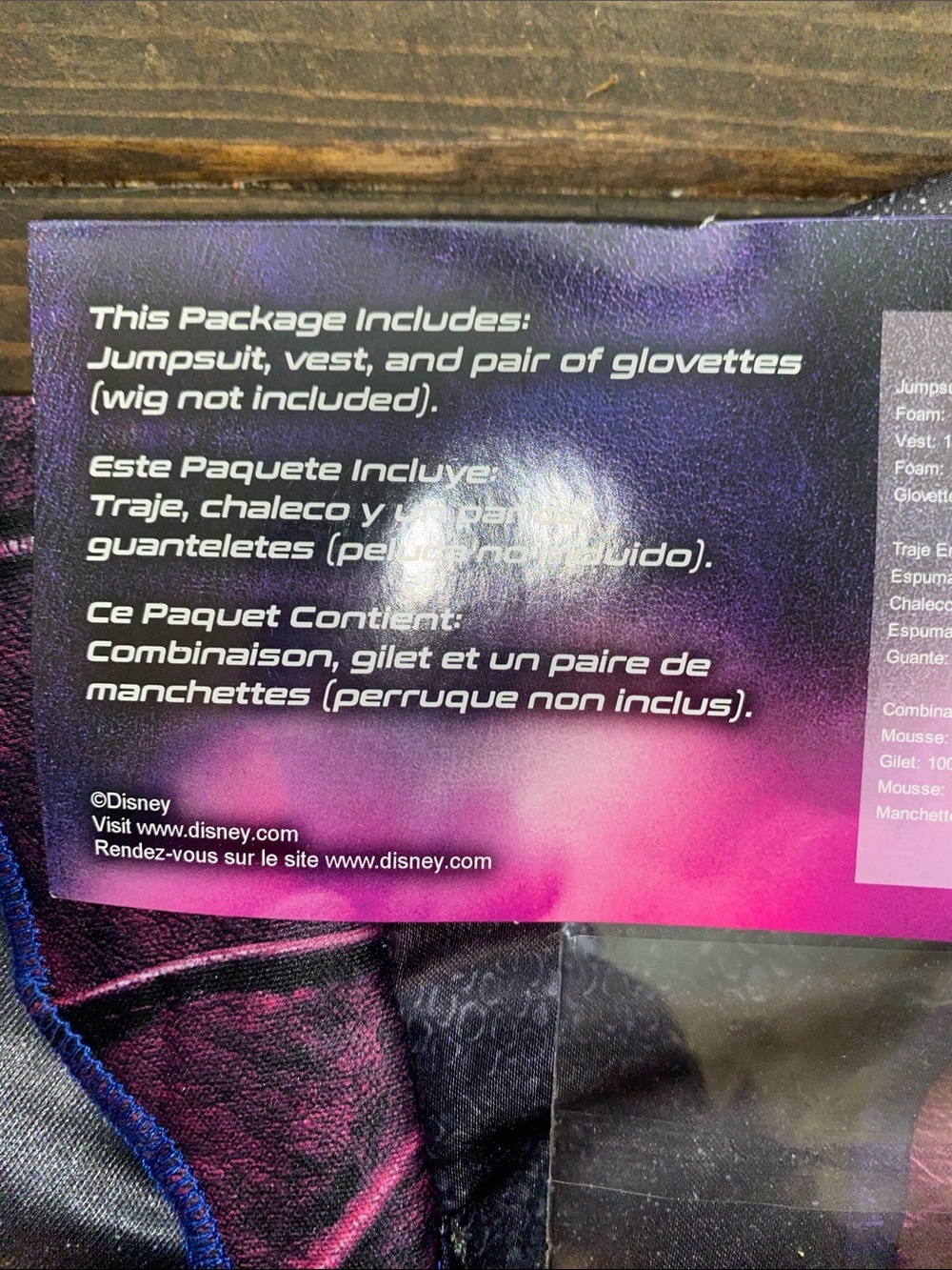 Disney deluxe Descendants Girls' Mal-Inspired Purple and Teal Jumpsuit Costume - Picture 5 of 5